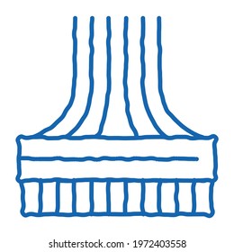 computer wires sketch icon vector. Hand drawn blue doodle line art computer wires sign. isolated symbol illustration