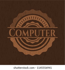 Computer wood signboards