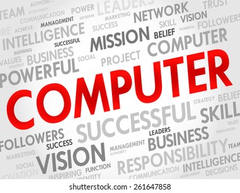 COMPUTER word cloud, business concept