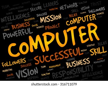 COMPUTER word cloud, business concept