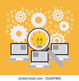 computer work  design, vector illustration eps10 graphic 