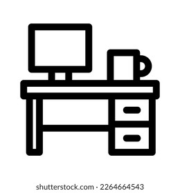 computer workspace icon or logo isolated sign symbol vector illustration - high quality black style vector icons
