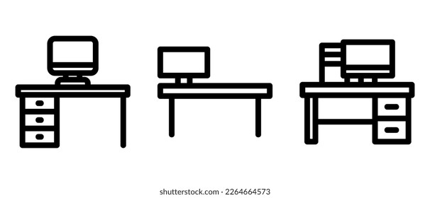computer workspace icon or logo isolated sign symbol vector illustration - high quality black style vector icons
