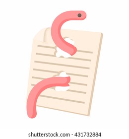 Computer Worm Icon