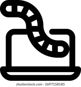 Worm De Computador, Worm, Ícone De Contorno De Malware