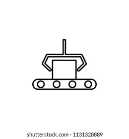computer-aided manufacturing icon. Element of automation icon for mobile concept and web apps. Thin line computer-aided manufacturing icon can be used for web and mobile