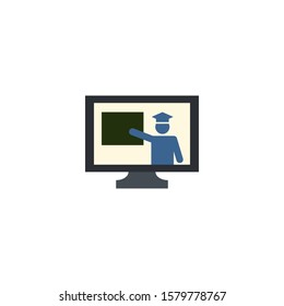 Computer-Based Training creative icon. From e-Learning icons collection. Isolated Computer-Based Training sign on white background