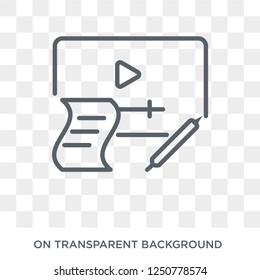 computer-based training icon. Trendy flat vector computer-based training icon on transparent background from E-learning and education collection. High quality filled computer-based training symbol use