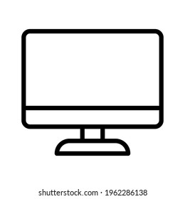 Computer,desktop, monitor icon vector image. Can also be used for customer support and UI. Suitable for use on web apps, mobile apps and print media.