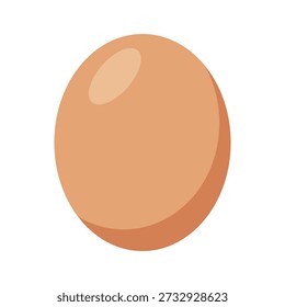 A computer-generated image of a smooth, light brown sphere with a shiny surface and subtle shadow