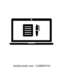 computer,laptop,notebook  icon vector template