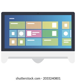 Computer,monitor icon illustration vector design