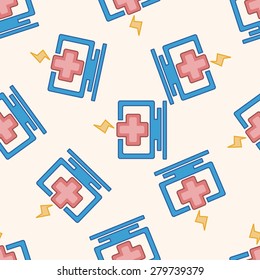 Computer-related desktop icon , cartoon seamless pattern background