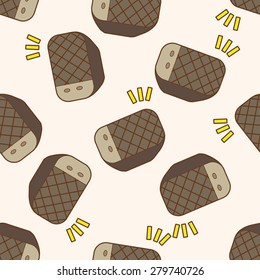 Computer-related desktop icon , cartoon seamless pattern background