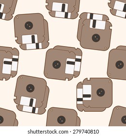 Computer-related desktop icon , cartoon seamless pattern background