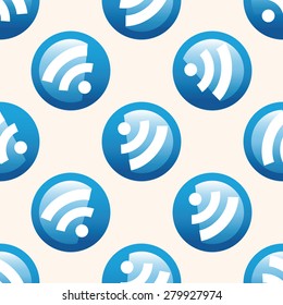 Computer-related desktop icon , cartoon seamless pattern background
