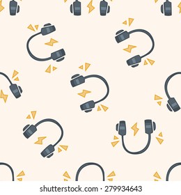 Computer-related desktop icon , cartoon seamless pattern background