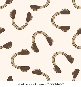 Computer-related desktop icon , cartoon seamless pattern background