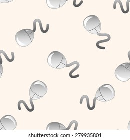 Computer-related desktop icon , cartoon seamless pattern background