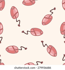 Computer-related desktop icon , cartoon seamless pattern background
