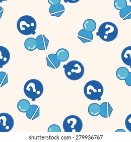 Computer-related desktop icon , cartoon seamless pattern background