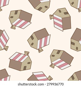 Computer-related desktop icon , cartoon seamless pattern background