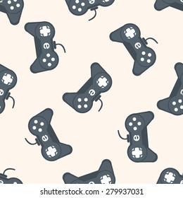 Computer-related desktop icon , cartoon seamless pattern background