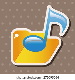 Computer-related desktop icon theme elements