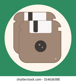 Computer-related desktop icon theme elements