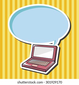 Computer-related equipment laptop theme elements