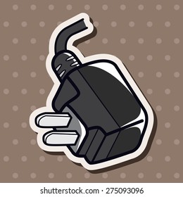 Computer-related equipment plug theme elements