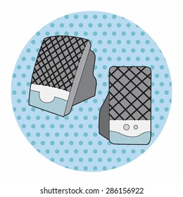 Computer-related equipment speaker theme elements