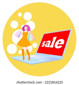 Computers communicate that during this period there are special products on sale. Invite women to come out shopping together.