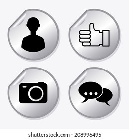 computers design over white  background vector illustration