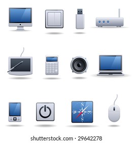 Computers and electronics icons