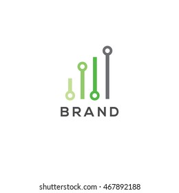 Computers or electronics vector logo template