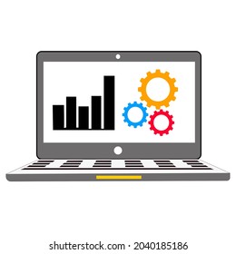 Computers have gears and graphs.
