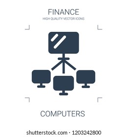 computers icon. high quality filled computers icon on white background. from finance collection flat trendy vector computers symbol. use for web and mobile