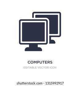 computers icon on white background. Simple element illustration from Computer concept. computers icon symbol design.