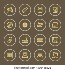 Equipo de iconos web, serie de café