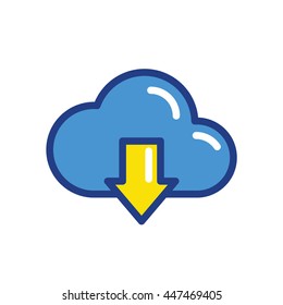 computing cloud icon