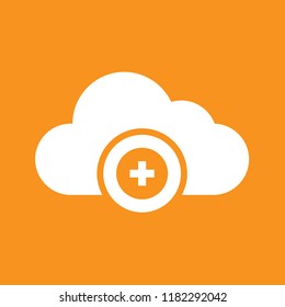 Computing cloud icon, stock vector illustration, EPS10. 