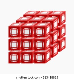 Computing cluster symbol