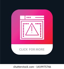 Computing, Coding, Error Mobile App Icon Design