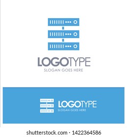 Computing, Data, Storage, Network Blue Logo vector