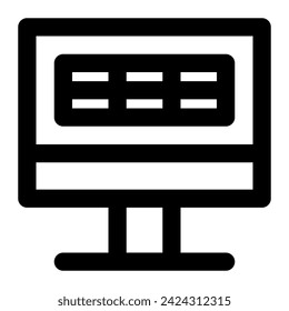 computing finance of education outline icon collections