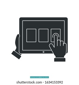 Computing icon vector illustration logo template for many purpose. Isolated on white background.