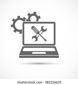 Computing Service Icon. Technical Support, Computer Repair Service