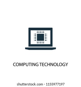 computing technology creative icon. Simple element illustration. computing technology concept symbol design from Digital economy collection. Can be used for web and mobile.