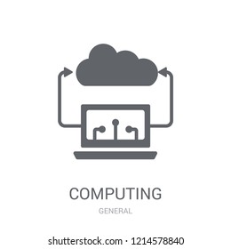 computing technology icon. Trendy computing technology logo concept on white background from General collection. Suitable for use on web apps, mobile apps and print media.